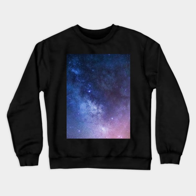 Space Crewneck Sweatshirt by NoMonkeyB